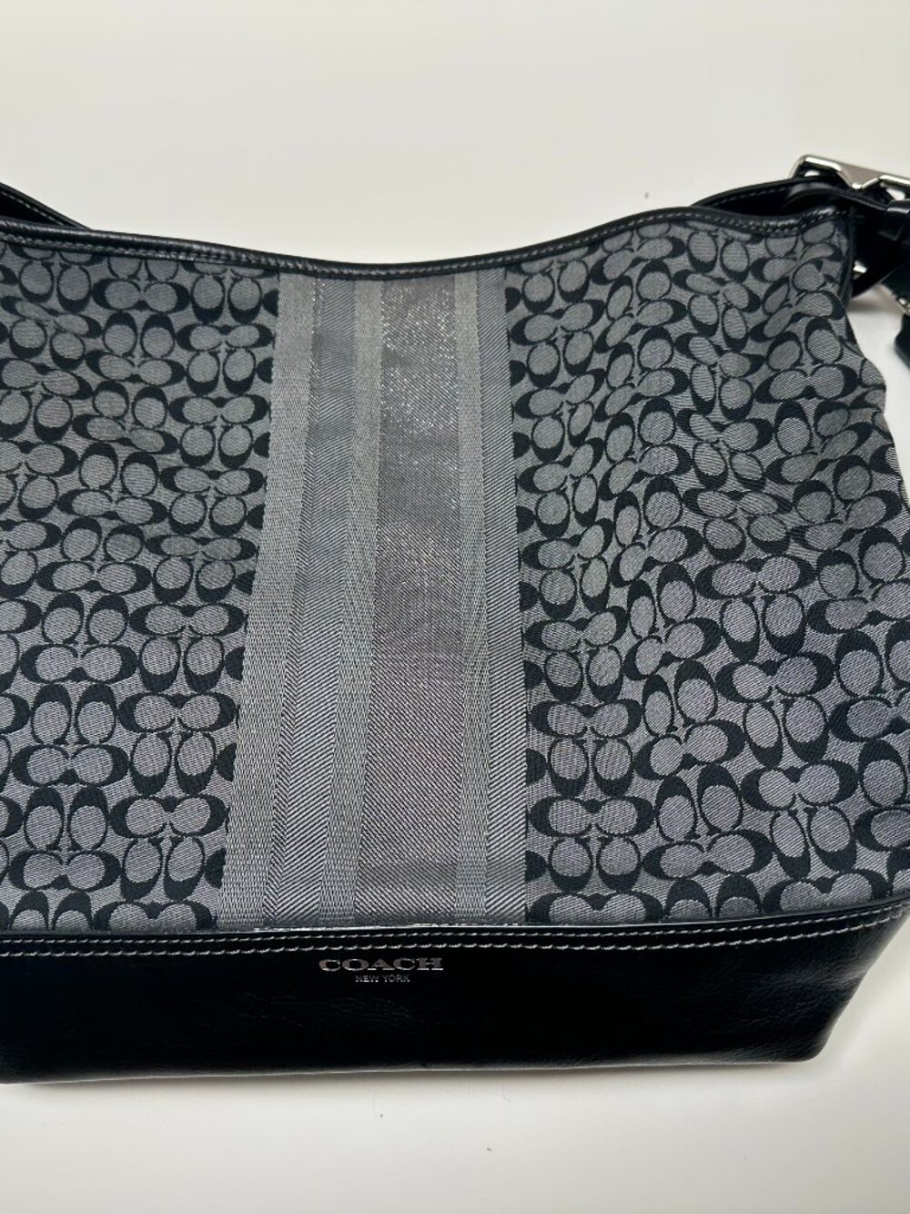 COACH VINTAGE  STRIPE BAG # D1271-19918